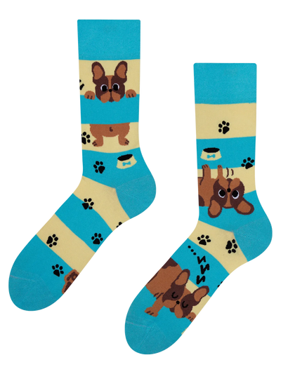 Chaussettes à motifs: Chien mignon