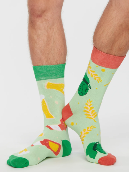 Chaussettes à motifs: Une bonne bière