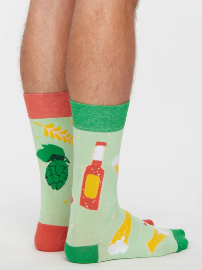 Chaussettes à motifs: Une bonne bière