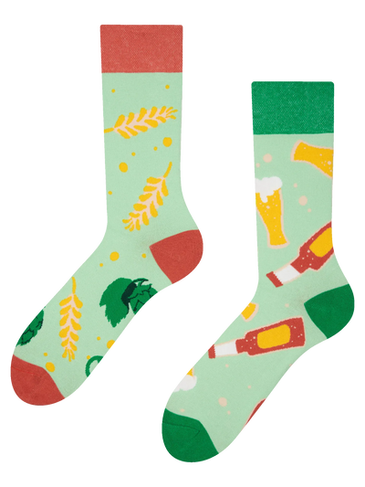 Chaussettes à motifs: Une bonne bière