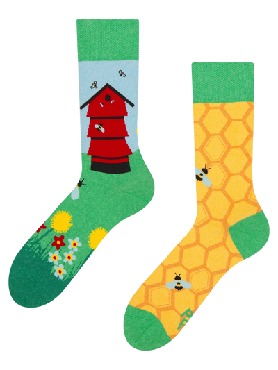 Chaussettes à motifs: La ruche d'abeilles