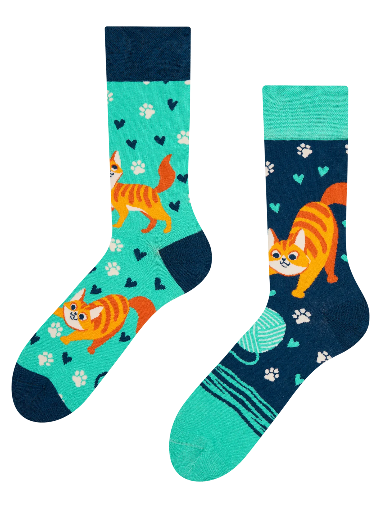 Chaussettes à motifs: Chat joueur