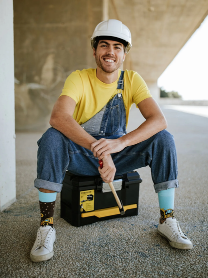 Chaussettes à motifs: Le chantier