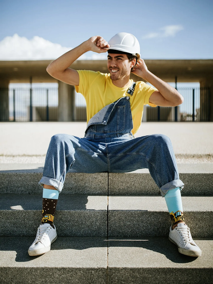 Chaussettes à motifs: Le chantier
