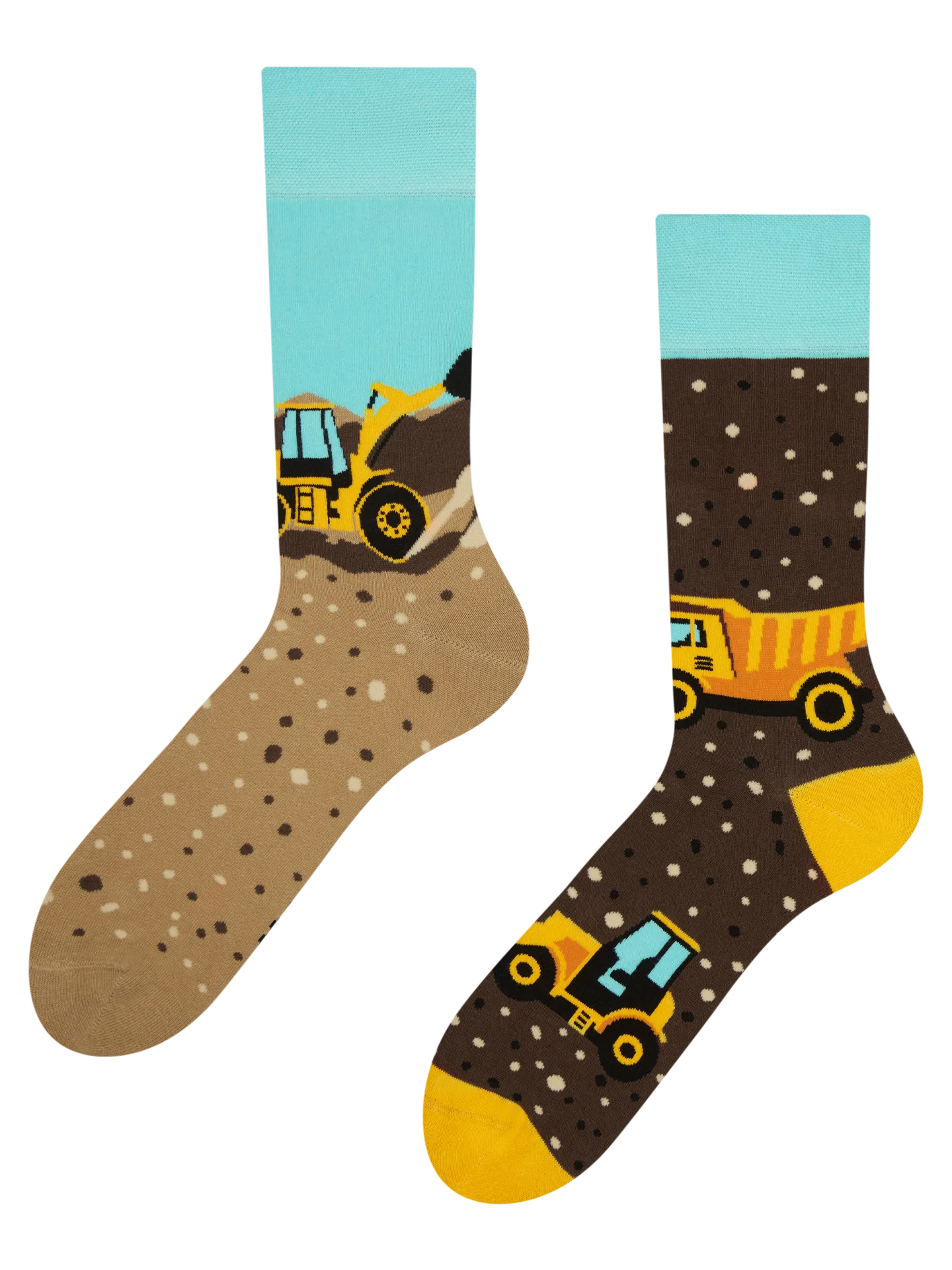 Chaussettes à motifs: Le chantier