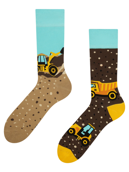 Chaussettes à motifs: Le chantier