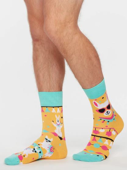 Chaussettes à motifs: Funky lama