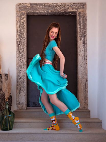 Chaussettes à motifs: Funky lama
