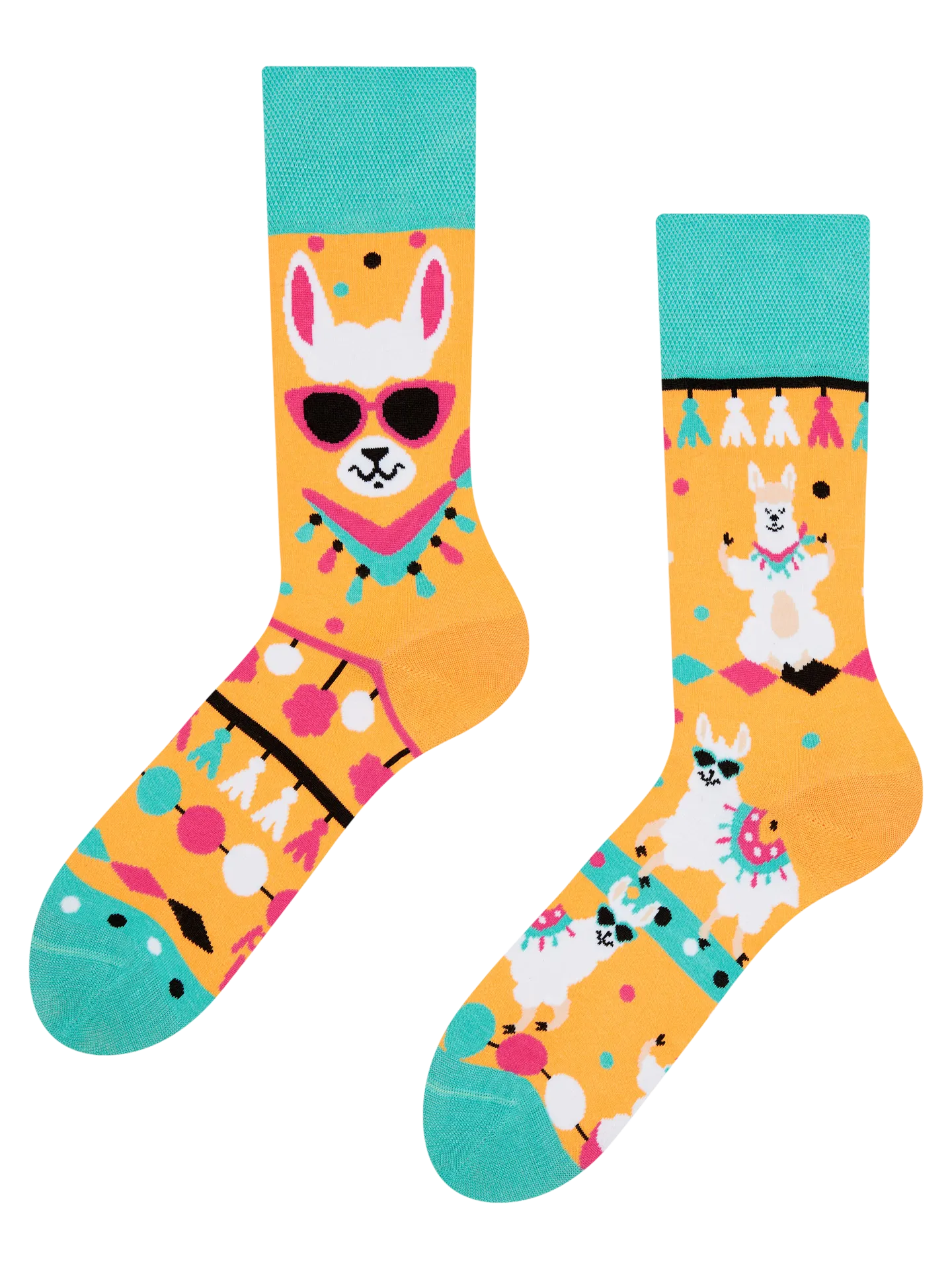 Chaussettes à motifs: Funky lama
