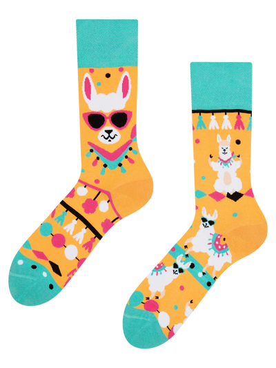 Chaussettes à motifs: Funky lama