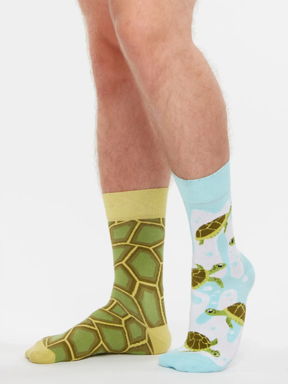 Chaussettes à motifs: La balade des tortues