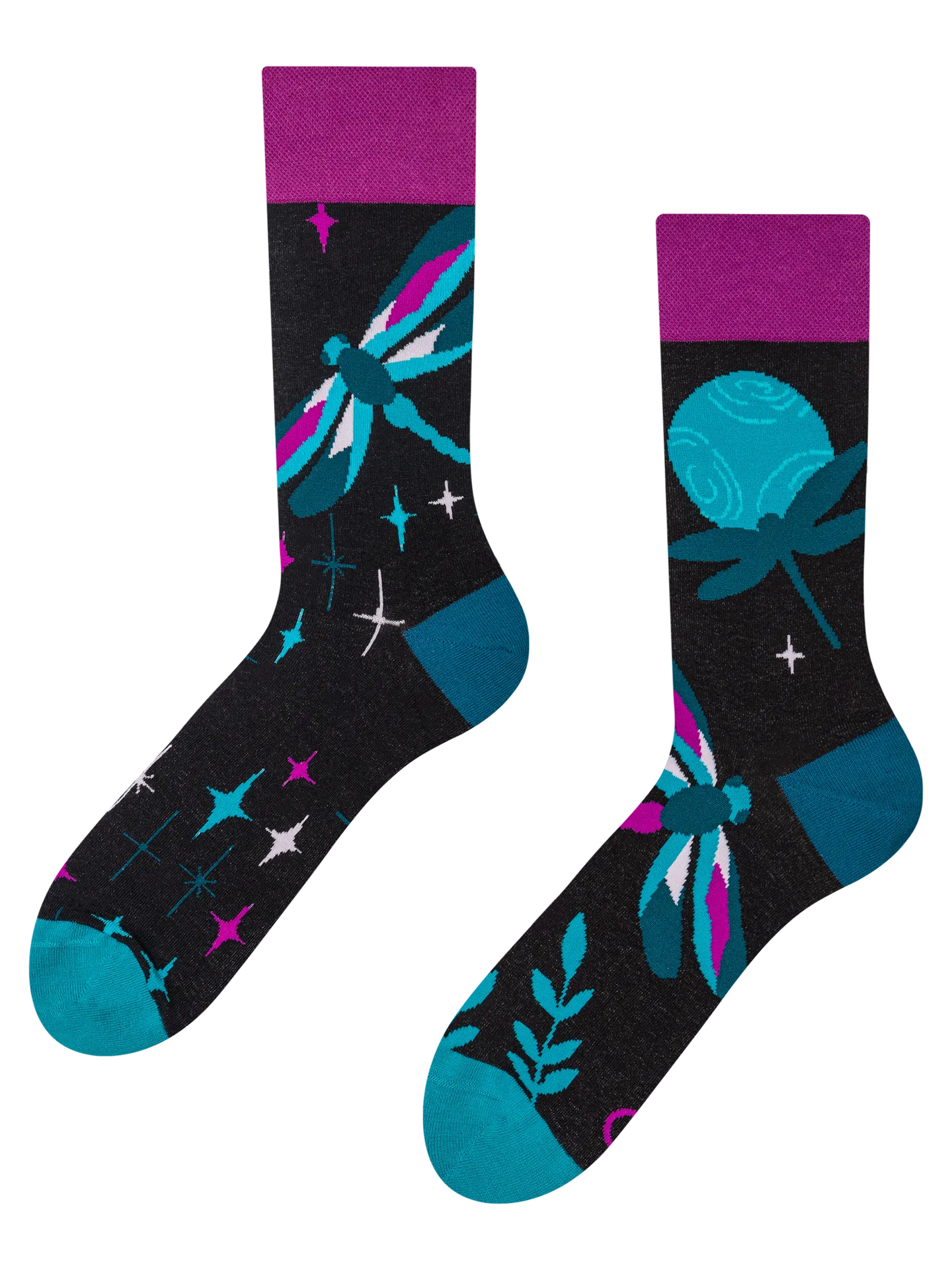 Chaussettes à motifs: Libellule de nuit