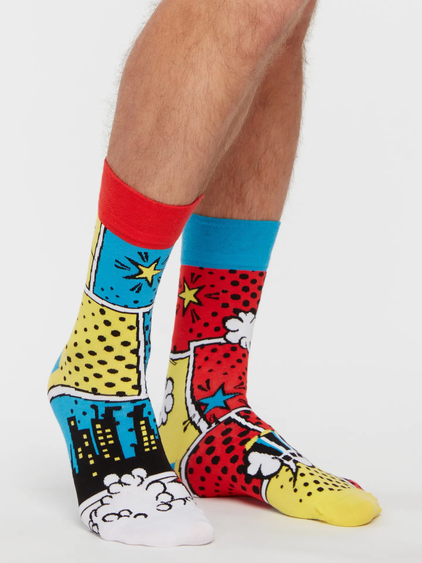 Chaussettes à motifs: Comics colorés