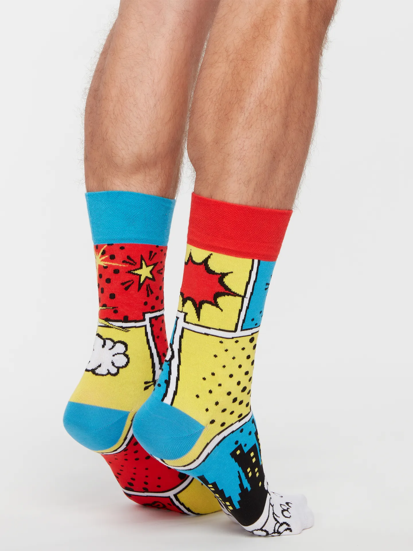 Chaussettes à motifs: Comics colorés