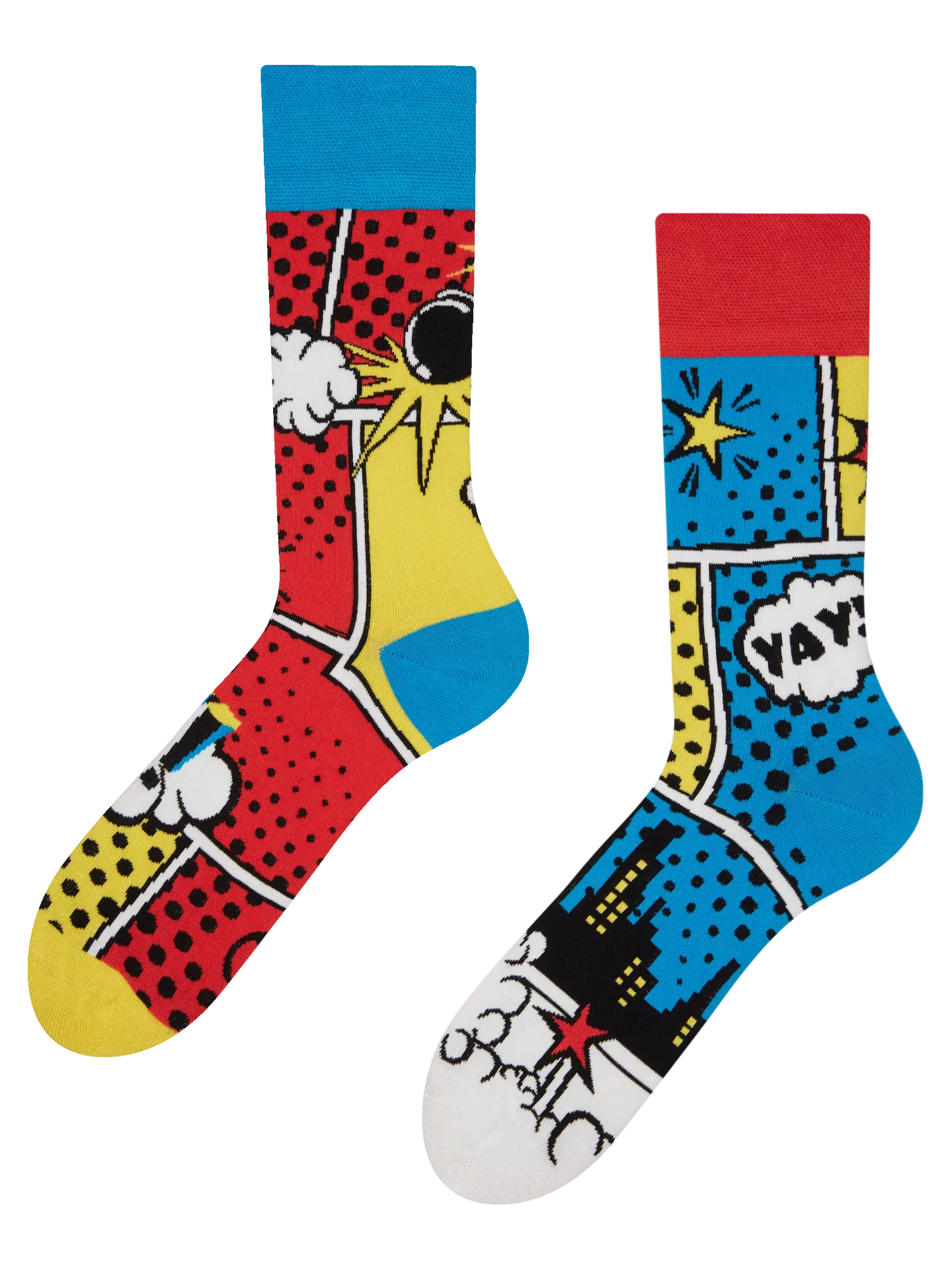 Chaussettes à motifs: Comics colorés