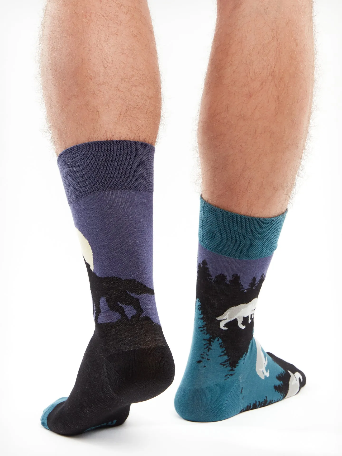 Chaussettes à motifs: Loup nocturne