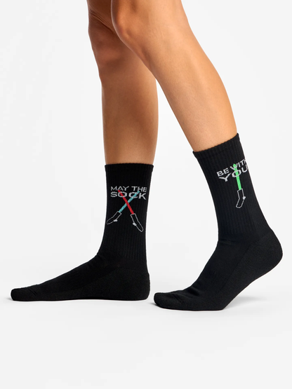 Chaussettes à motifs: May The Sock Be With You