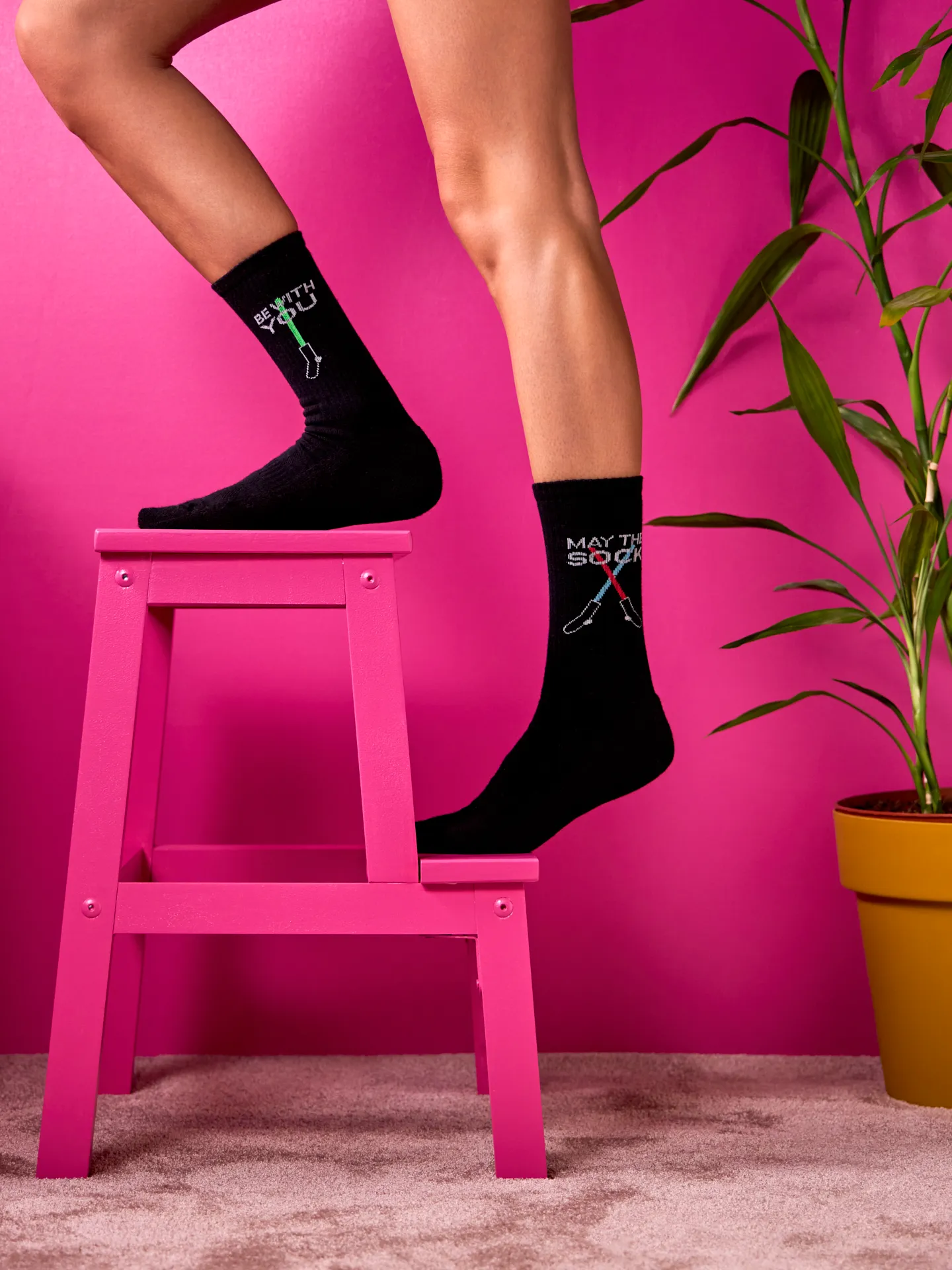 Chaussettes à motifs: May The Sock Be With You