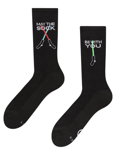 Chaussettes à motifs: May The Sock Be With You
