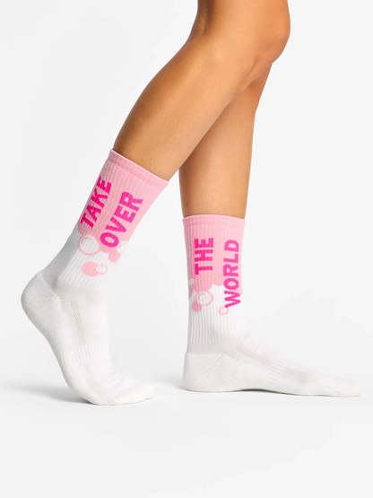 Chaussettes à motifs: Take Over The World