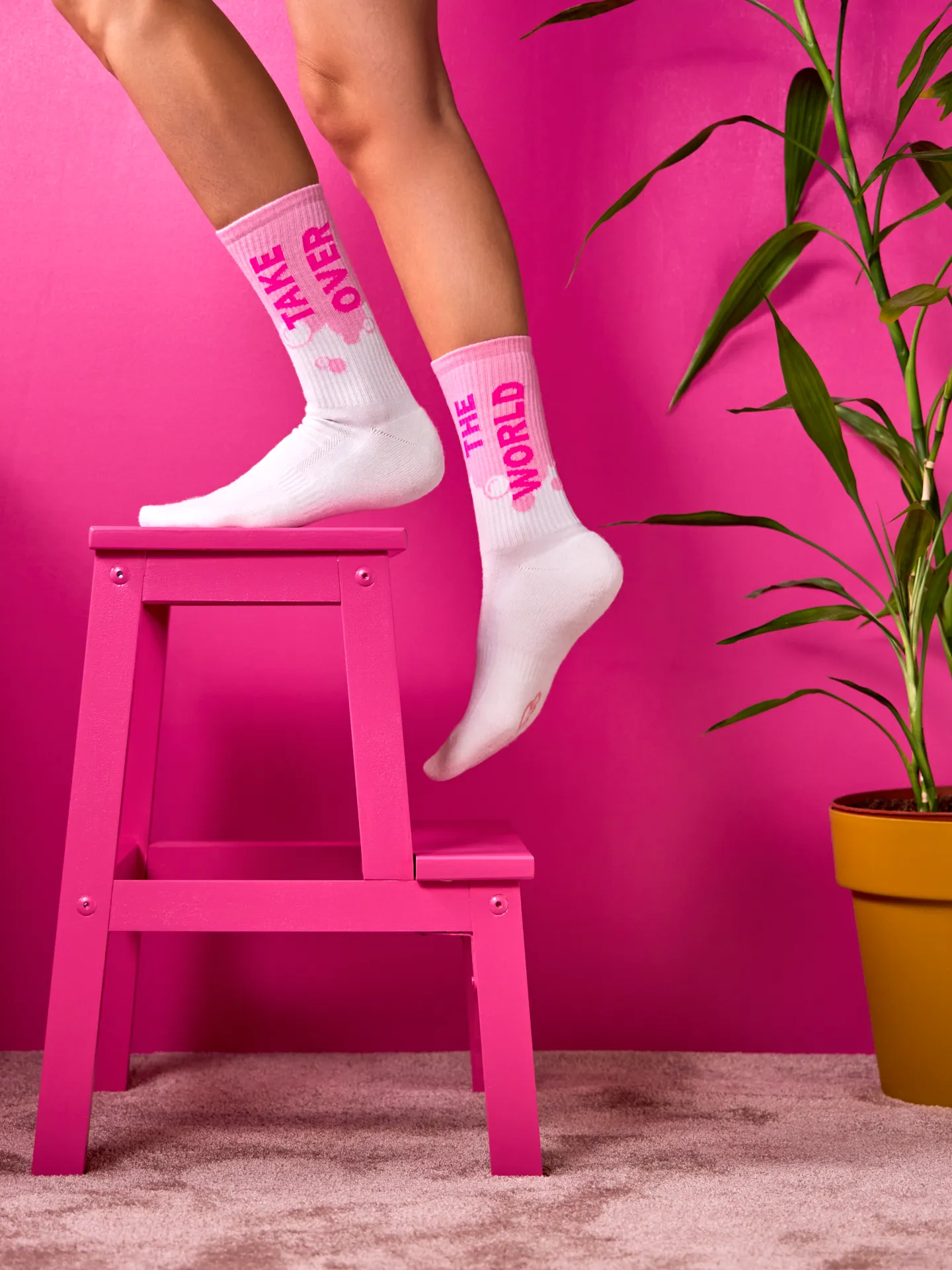 Chaussettes à motifs: Take Over The World