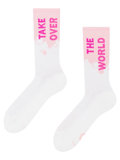 Chaussettes à motifs: Take Over The World