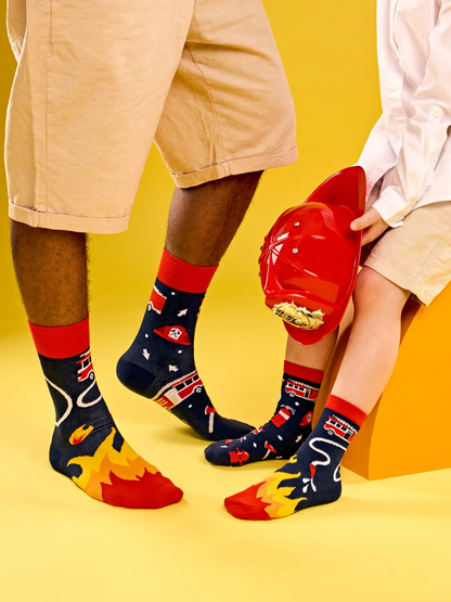 Chaussettes à motifs: Le pompier