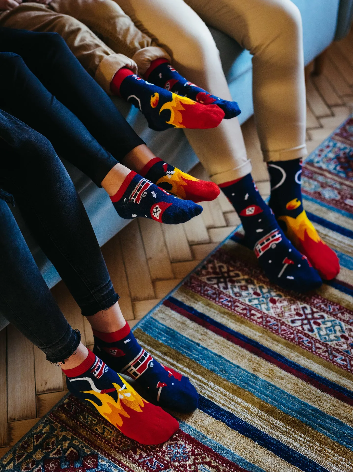 Chaussettes à motifs: Le pompier