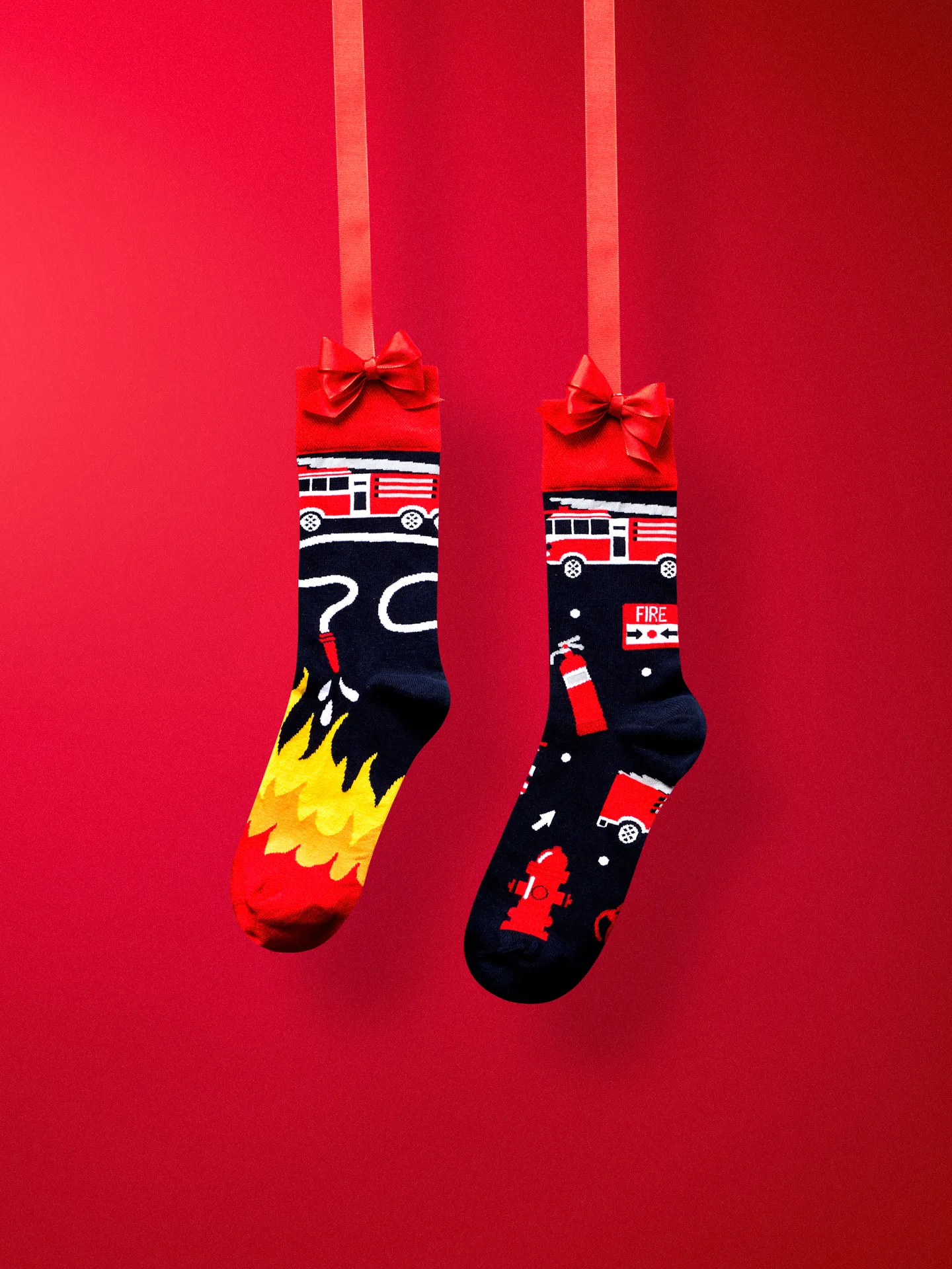 Chaussettes à motifs: Le pompier