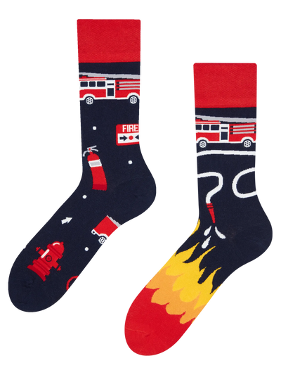 Chaussettes à motifs: Le pompier