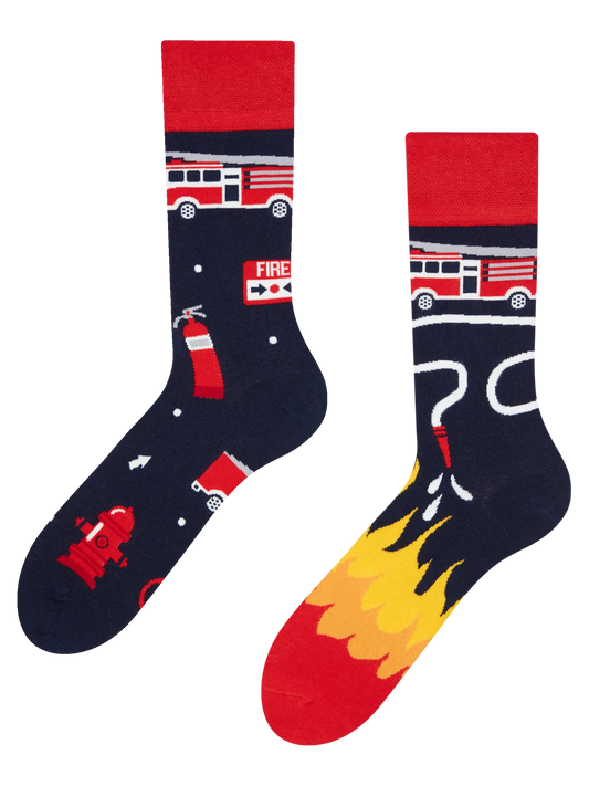 Chaussettes à motifs: Le pompier