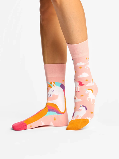 Chaussettes à motifs: Licorne dans les nuages