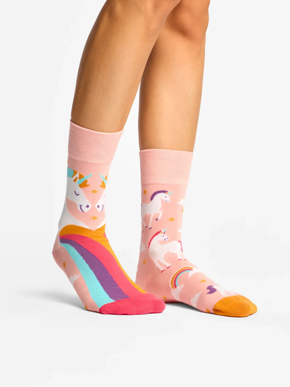Chaussettes à motifs: Licorne dans les nuages