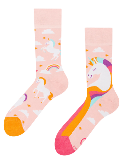 Chaussettes à motifs: Licorne dans les nuages