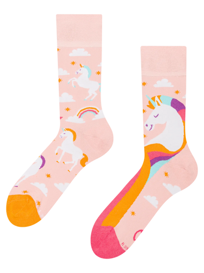 Chaussettes à motifs: Licorne dans les nuages