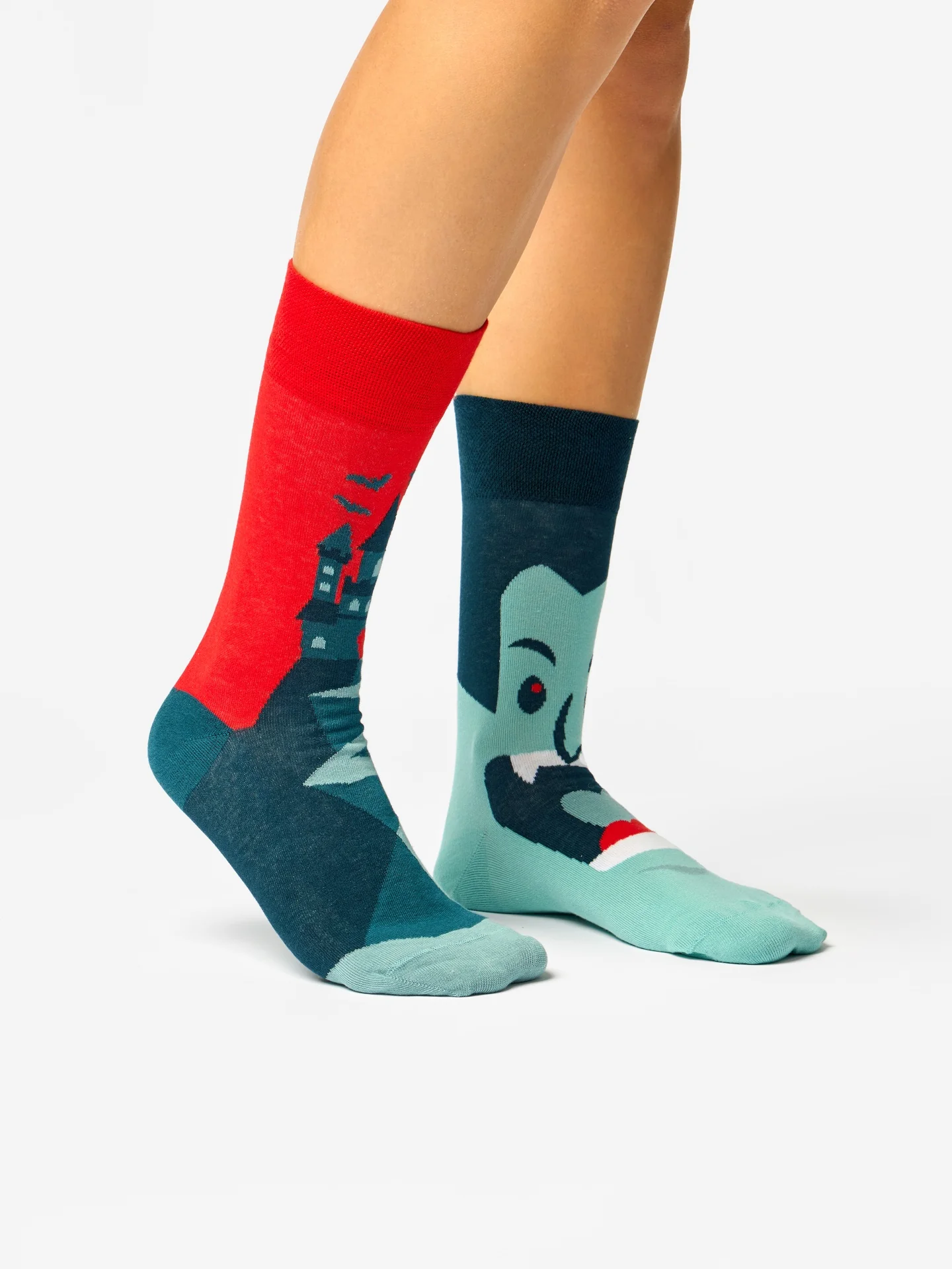 Chaussettes à motifs: Château de Dracula