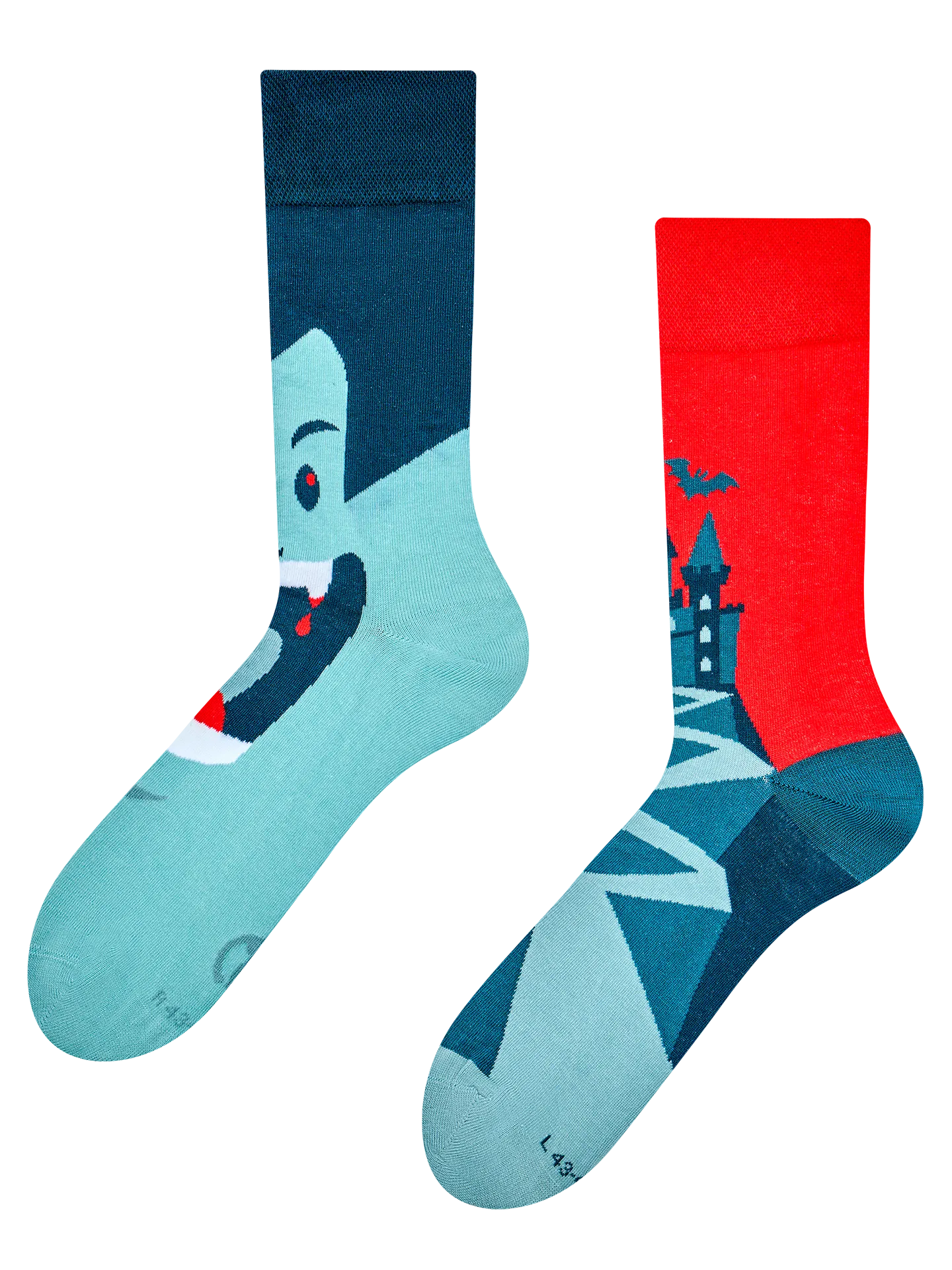 Chaussettes à motifs: Château de Dracula
