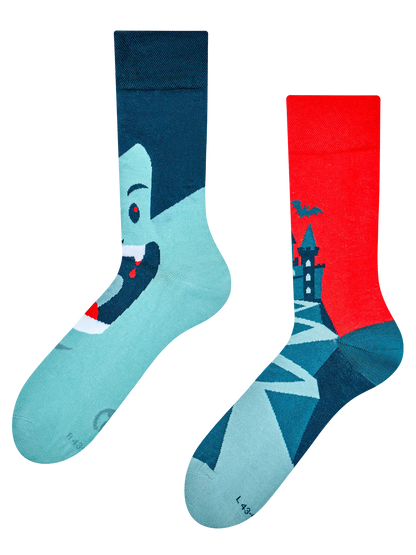 Chaussettes à motifs: Château de Dracula
