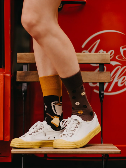 Chaussettes en bambou: Le fan du café