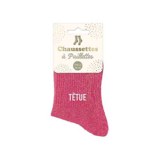 Chaussettes à paillettes: Têtue