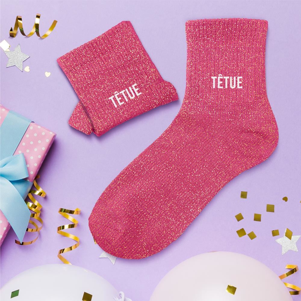 Chaussettes à paillettes: Têtue