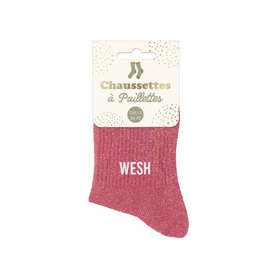 Chaussettes à paillettes: Wesh