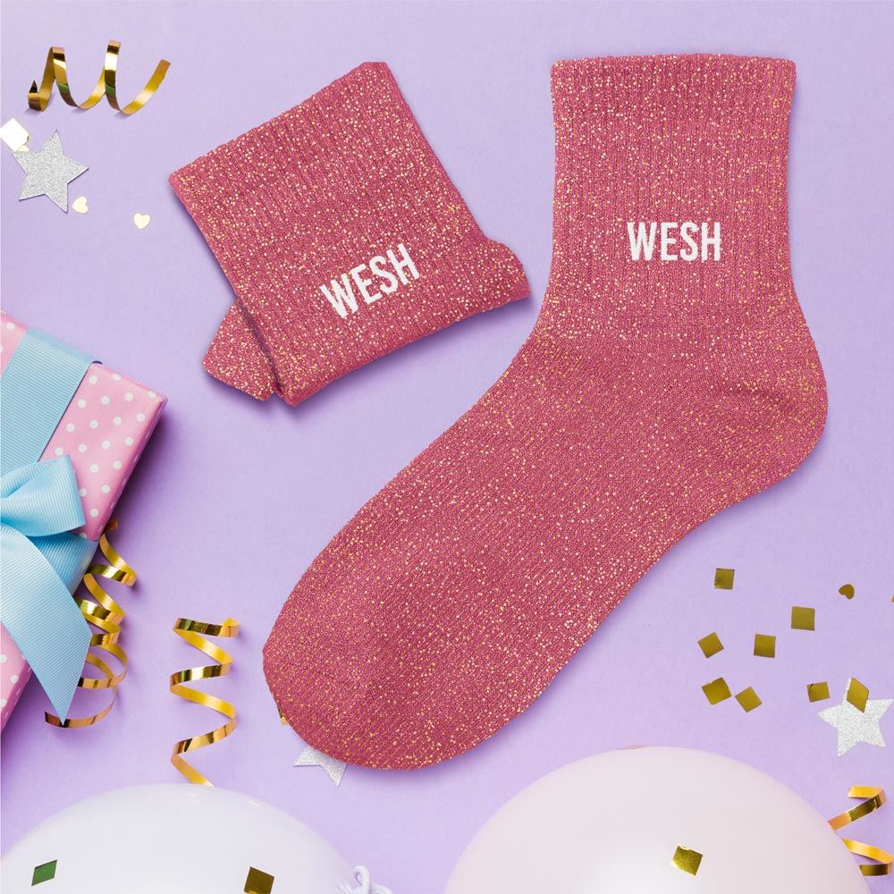 Chaussettes à paillettes: Wesh
