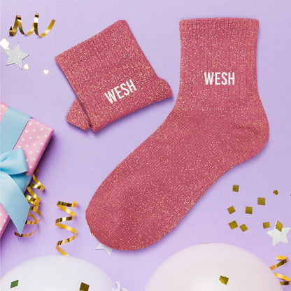 Chaussettes à paillettes: Wesh