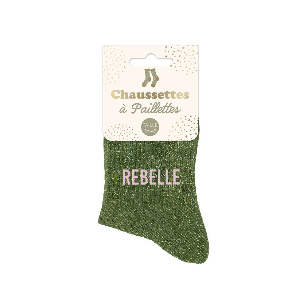 Chaussettes à paillettes: Rebelle