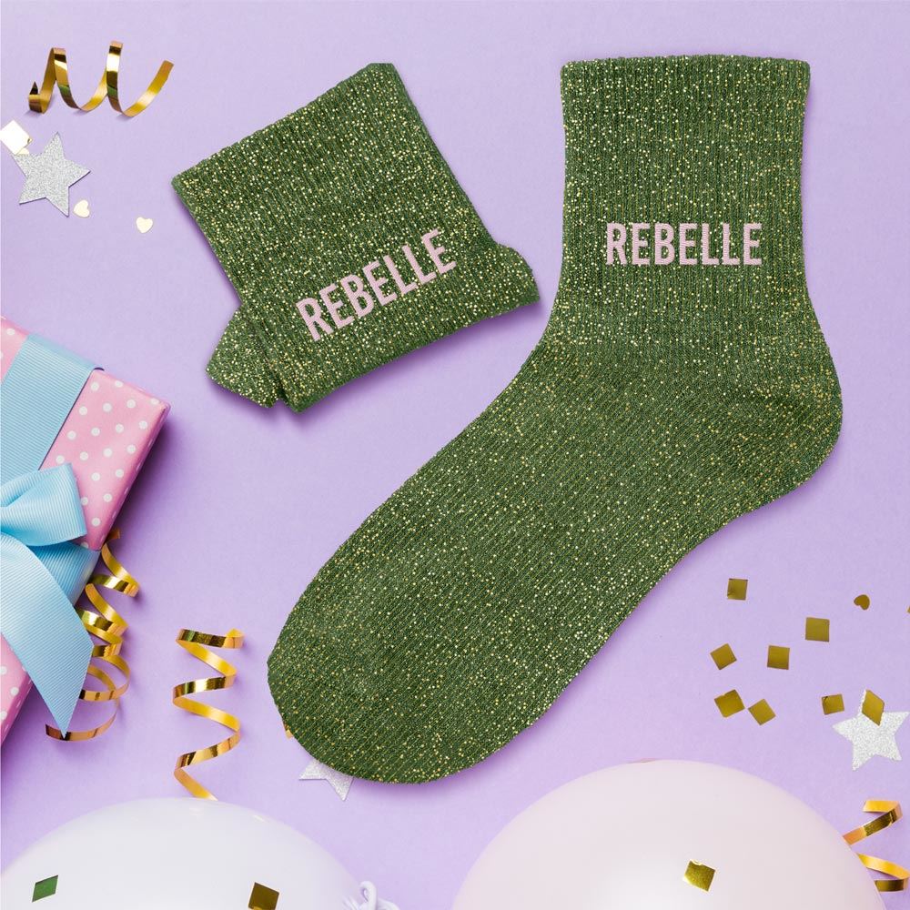 Chaussettes à paillettes: Rebelle