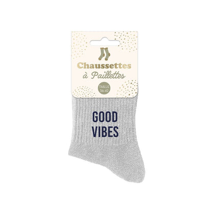 Chaussettes à paillettes: Good vibes