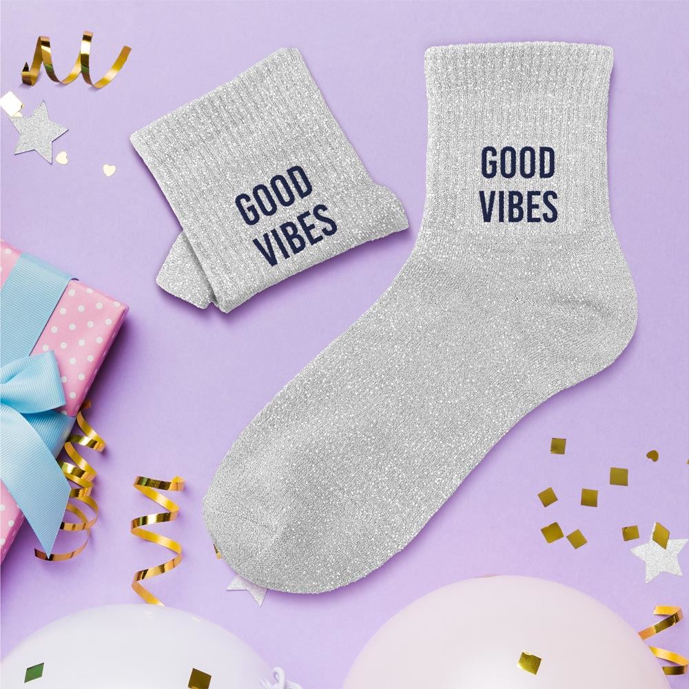 Chaussettes à paillettes: Good vibes