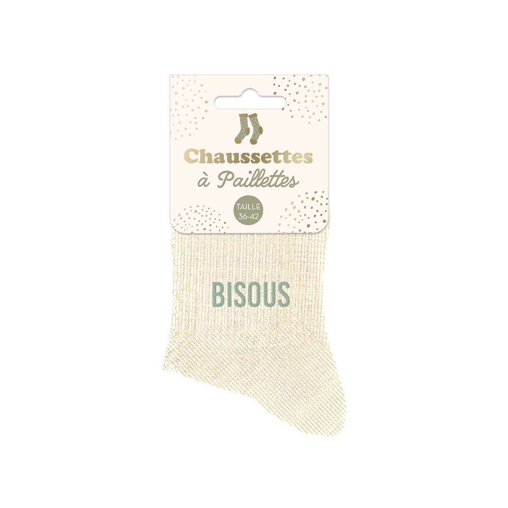 Chaussettes à paillettes: Bisous