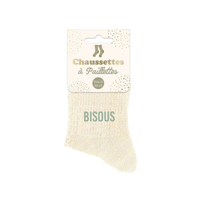 Chaussettes à paillettes: Bisous